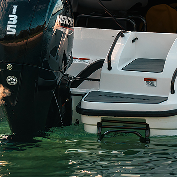 folding rear outboard well door